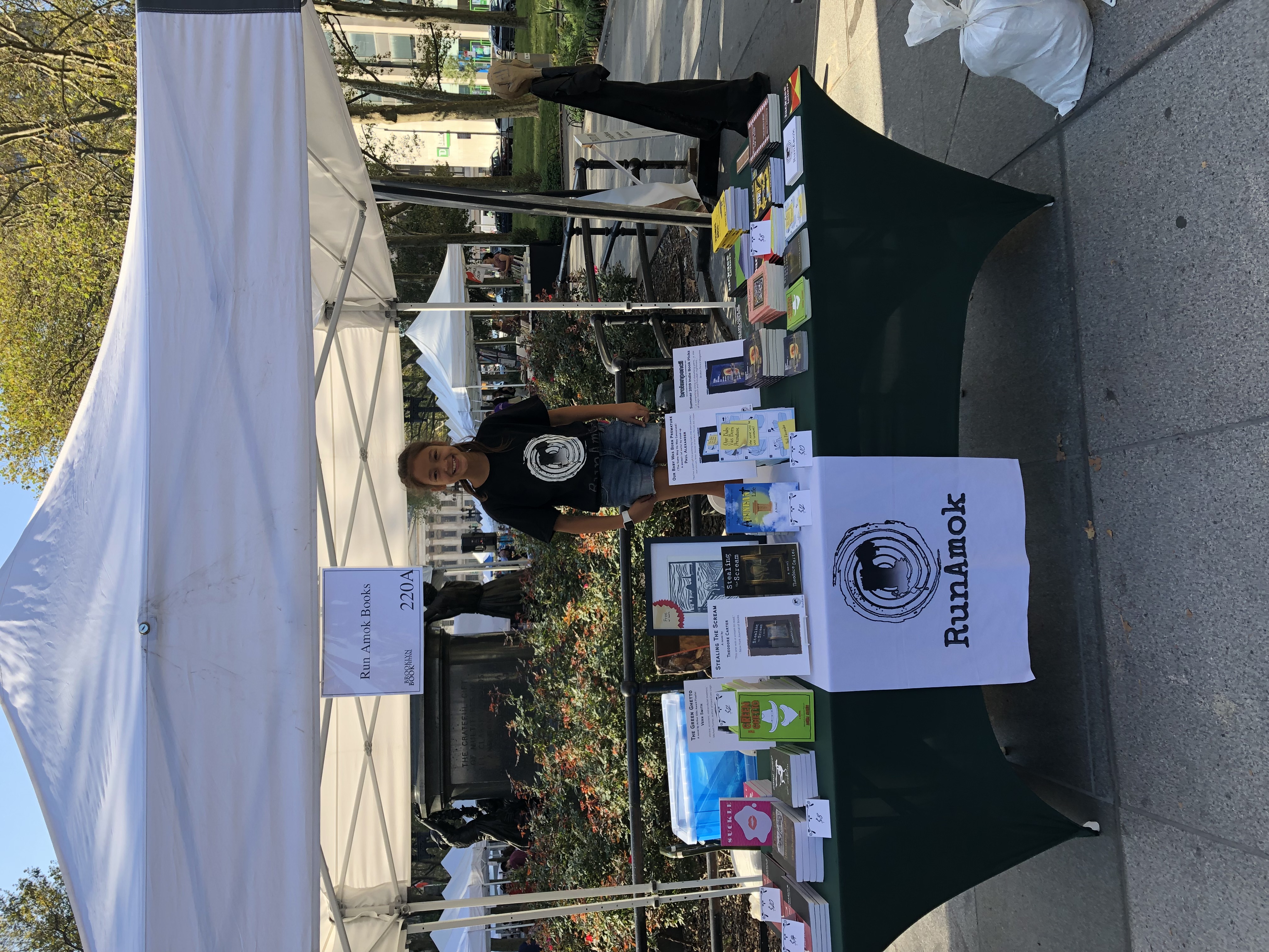 Run Amok Booth at Brooklyn Book Festival 